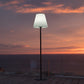 Wired floor lamp with steel base for outdoor use Powerful white LED lighting STANDY H150cm E27 base