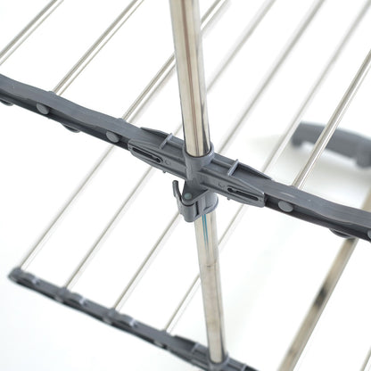Séchoir à linge étendoir multifonction 30M EXTRA 4 niveaux Gris et Inox - REDDECO.com