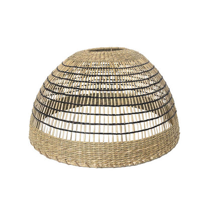 CESARE INDOOR lampshade in natural braided seagrass bohemian style for electric mount E27 H19cm