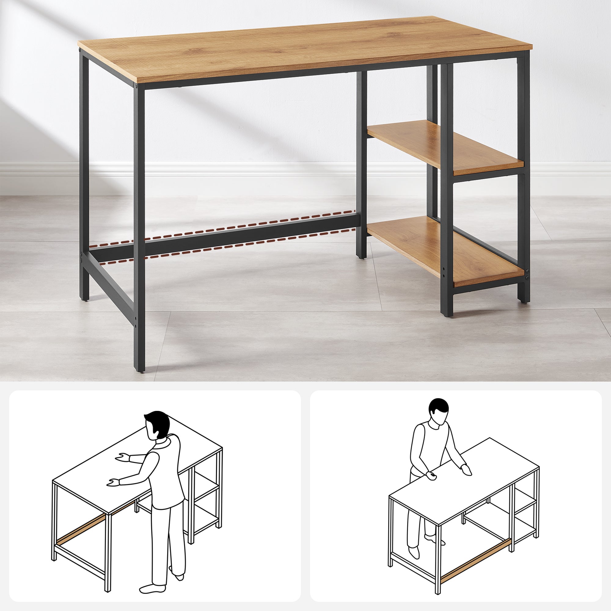 Desk etagere top