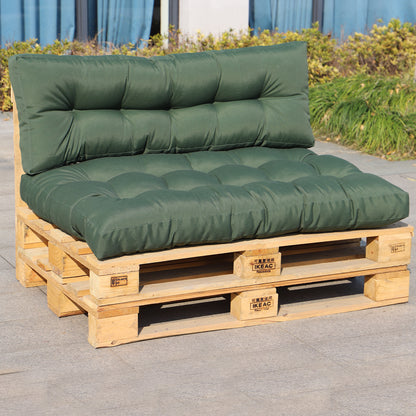 Set of 2 high-density outdoor cushions for RIOU pallet Charcoal gray