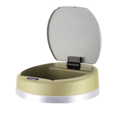 Round automatic trash can cover model SOHO Taupe