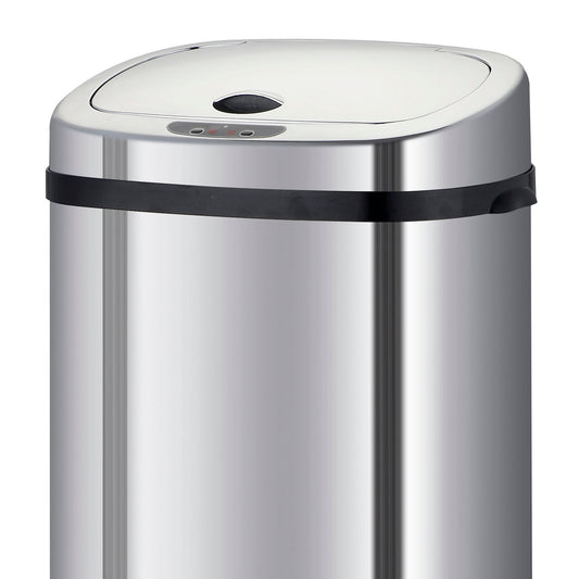 Rectangular automatic bin cover model LARGO Chrome