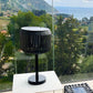 Warm white LED steel foot solar lamp TRAILY W50 H47cm